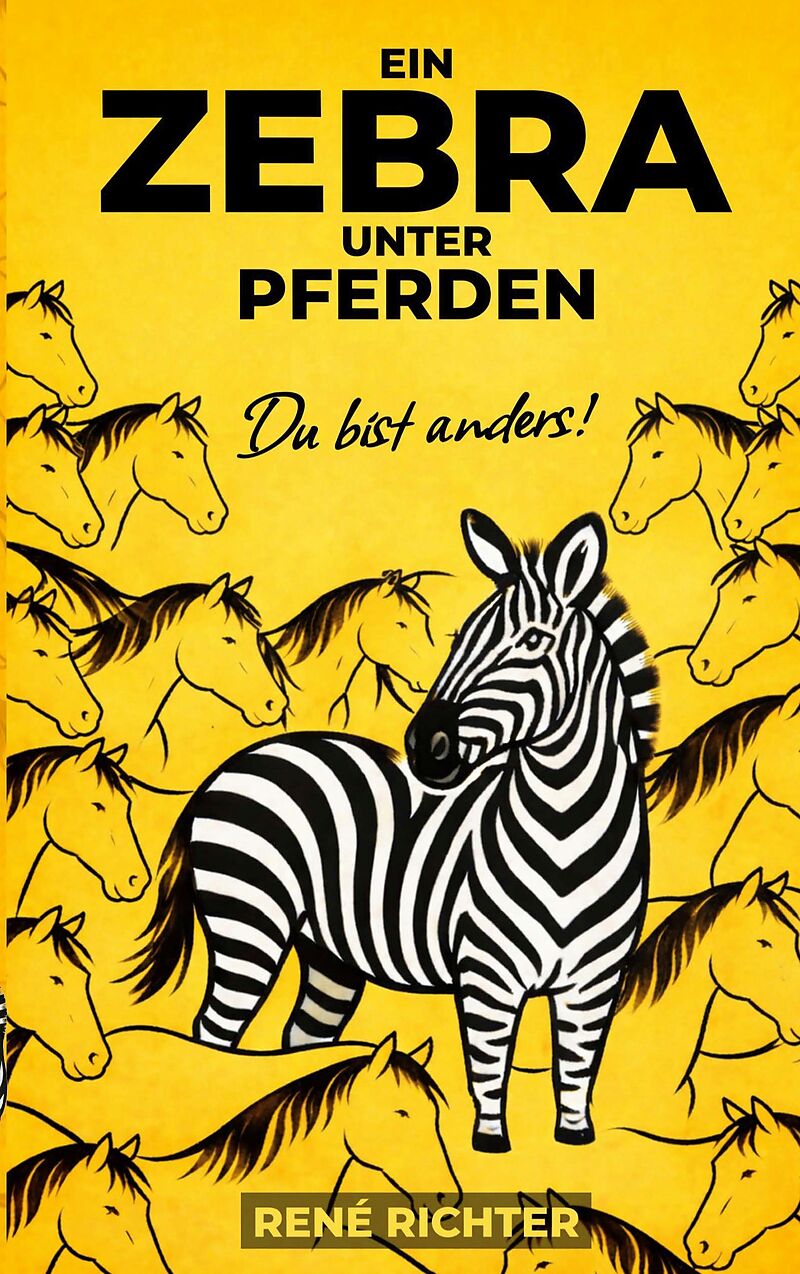Ein Zebra unter Pferden