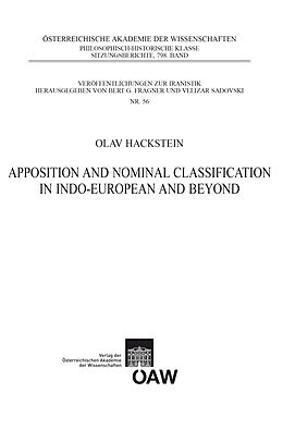 eBook (pdf) Apposition and Nominal Classification in Indo-European and Beyond de Olav Hackstein