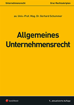 Kartonierter Einband Allgemeines Unternehmensrecht von Gerhard Schummer