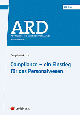 Kartonierter Einband ARD-Spezial: Compliance  ein Einstieg für das Personalwesen von Maike Becker, Christian Brockhausen, Maximilian Burger-Scheidlin