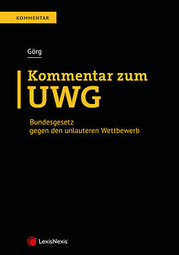Fester Einband Kommentar zum UWG von Mathias Görg