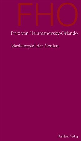 Fester Einband Maskenspiel der Genien von Fritz von Herzmanovsky-Orlando