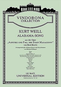 Kurt Weill Notenblätter Alabama-Song aus Aufstieg und