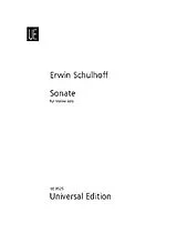 Erwin Schulhoff Notenblätter Sonate