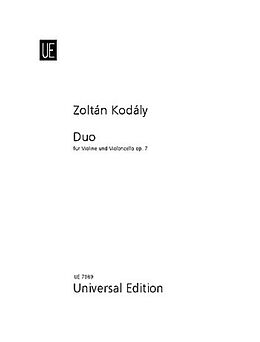 Zoltan Kodaly Notenblätter Duo op.7