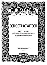 Dimitri Schostakowitsch Notenblätter Klaviertrio op.67