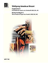 Wolfgang Amadeus Mozart Notenblätter Orgelwerke Band 5