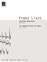 Franz Liszt Notenblätter Sämtliche Orgelwerke Band 8