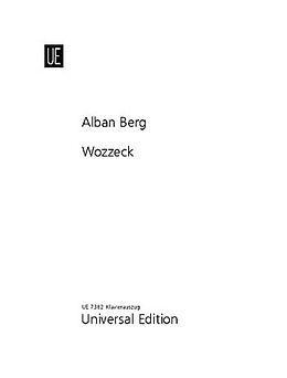 Alban Berg Notenblätter Wozzeck Klavierauszug (dt)