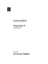 Luciano Berio Notenblätter Sequenza 5 für Posaune