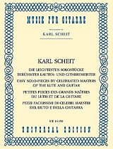 diverse Notenblätter Die leichtesten Solostücke berühmter Lauten- und Gitarrenmeister