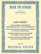 diverse Notenblätter Die leichtesten Solostücke berühmter Lauten- und Gitarrenmeister