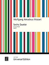 Wolfgang Amadeus Mozart Notenblätter 6 Duets vol.2