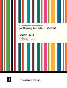 Wolfgang Amadeus Mozart Notenblätter Rondo D-Dur KVAnh.184 für Flöte