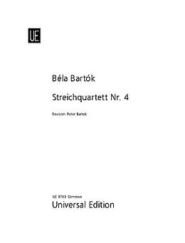 Béla Bartók Notenblätter Streichquartett Nr.4