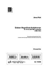 Arvo Pärt Notenblätter 7 Magnificat-Antiphonen für
