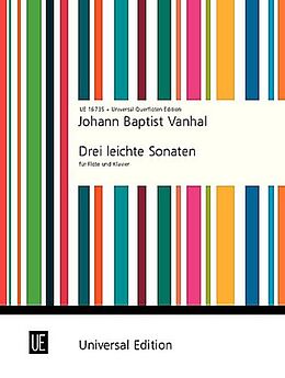 Johann Baptist (Krtitel) Vanhal Notenblätter 3 leichte Sonaten für