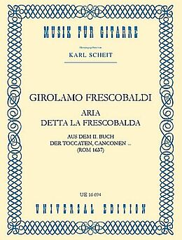 Girolamo Alessandro Frescobaldi Notenblätter Aria detta la Frescobalda