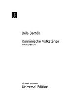Béla Bartók Notenblätter Rumänische Volkstänze