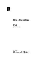 Nikos Skalkottas Notenblätter Duo per violino e viola