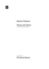 Morton Feldman Notenblätter Pianos and Voices für 5 Soprane und