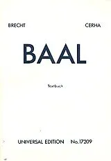 Friedrich Cerha Notenblätter Baal