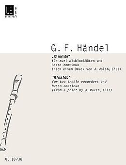 Georg Friedrich Händel Notenblätter Rinaldo für 2 Altblockflöten