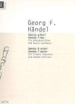 Georg Friedrich Händel Notenblätter Sonate g-Moll HWV360 und