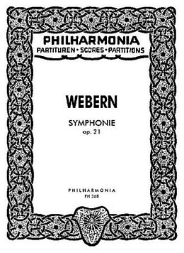 Anton von Webern Notenblätter Sinfonie op.21 für Orchester