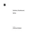 Karlheinz Stockhausen Notenblätter Zyklus Nr.9 für Schlagzeug
