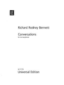 Richard Rodney Bennett Notenblätter Zwiegespräche für 2 Saxophone