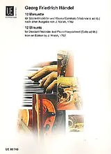 Georg Friedrich Händel Notenblätter 12 Menuette für Sopranflöte
