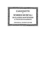 Claudio Monteverdi Notenblätter Scherzi musicali canzonetti a tre