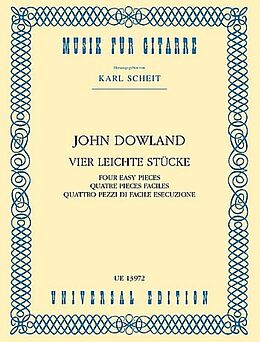 John Dowland Notenblätter 4 leichte Stücke