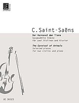 Camille Saint-Saëns Notenblätter Der Karneval der Tiere