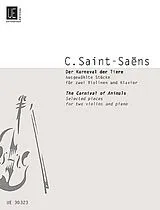 Camille Saint-Saens Notenblätter Der Karneval der Tiere