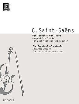 Camille Saint-Saens Notenblätter Der Karneval der Tiere