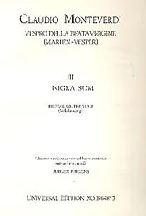 Claudio Monteverdi Notenblätter Nigra sum for voice and instruments