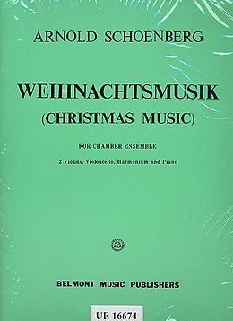 Arnold Schönberg Notenblätter weihnachtsmusik für Kammerensemble