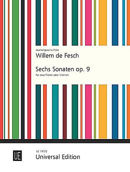 Willem de Fesch Notenblätter 6 Sonaten op.9