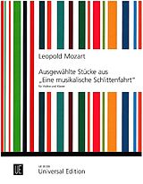Leopold Mozart Notenblätter Eine musikalische Schlittenfahrt