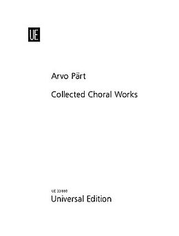 Arvo Pärt Notenblätter Collected Choral Works