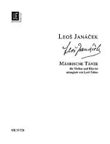 Leos Janácek Notenblätter Mährische Tänze