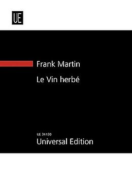 Frank Martin Notenblätter Le vin herbé für 12 Stimmen