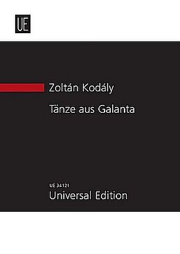 Zoltan Kodaly Notenblätter Tänze aus Galanta