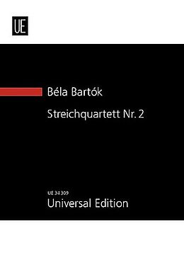 Béla Bartók Notenblätter Streichquartett Nr.2 op.17