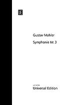 Gustav Mahler Notenblätter Symphonie Nr.3