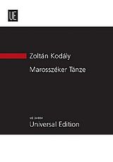 Zoltan Kodaly Notenblätter Marosszéker Tänze für orchester