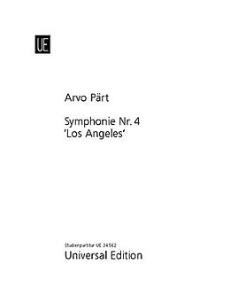 Arvo Pärt Notenblätter Sinfonie Nr.4 Los Angeles
