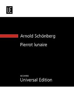 Arnold Schönberg Notenblätter Pierrot lunaire op.21